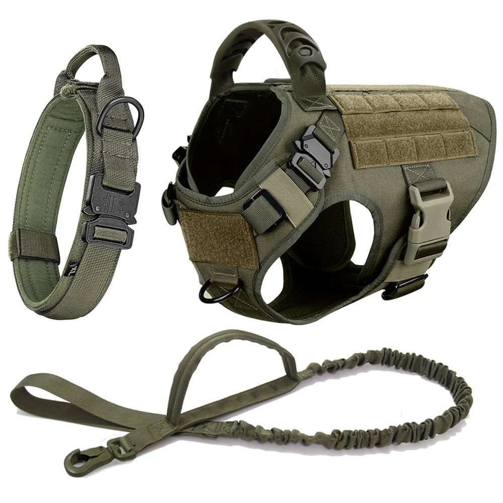 Premium Tactical No-Pull Dog Harness and Leash Set | Medium & Large Dogs