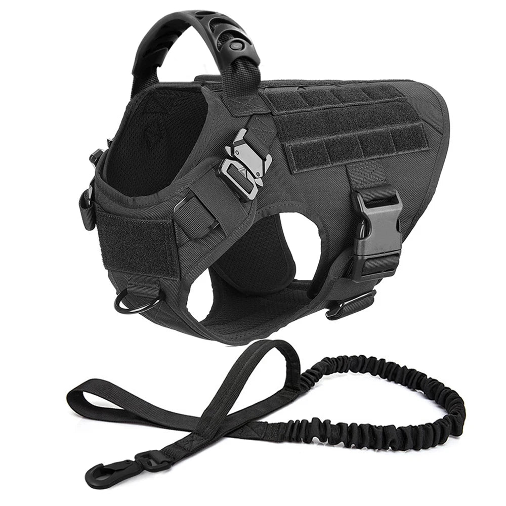 Premium Tactical No-Pull Dog Harness and Leash Set | Medium & Large Dogs