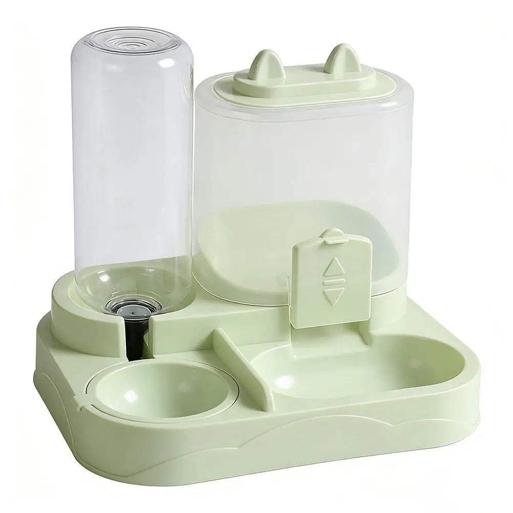 2-in-1 Automatic Pet Food & Water Dispenser | Large Capacity