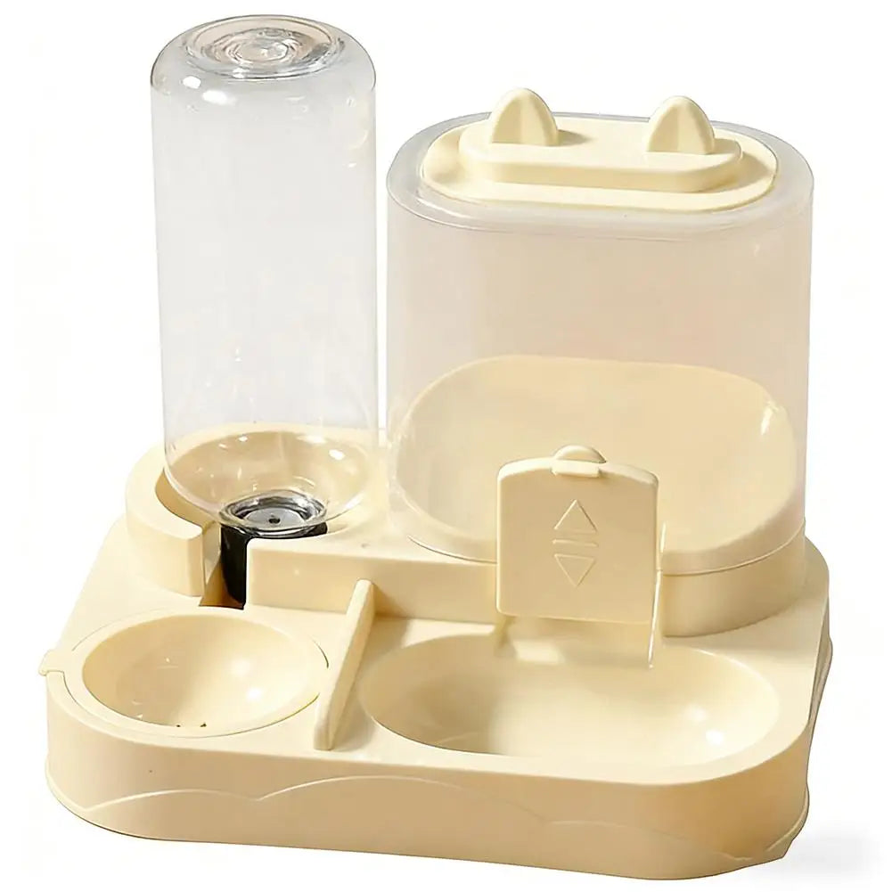 2-in-1 Automatic Pet Food & Water Dispenser | Large Capacity