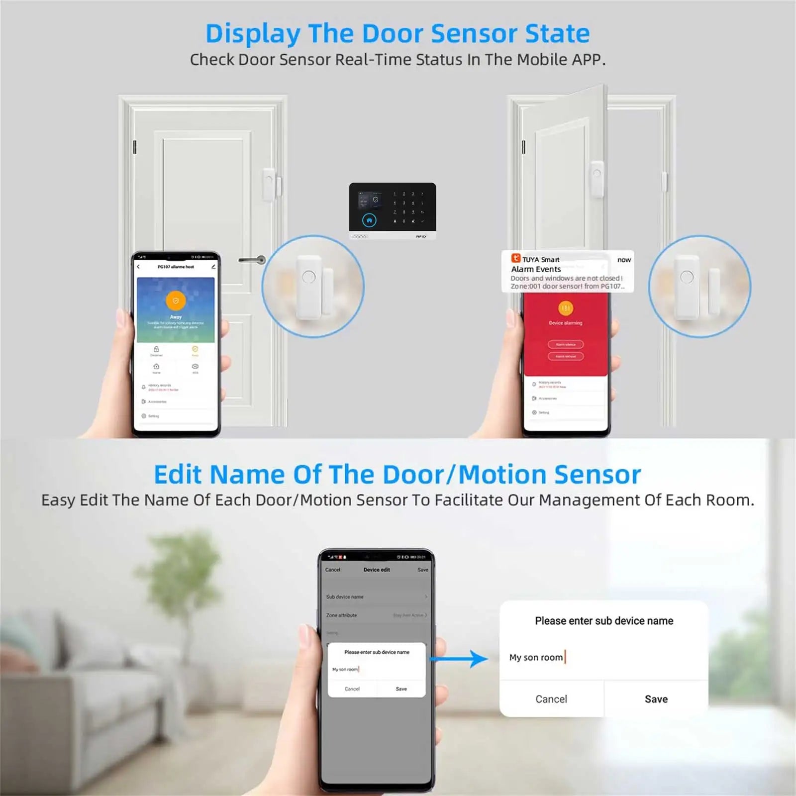 433MHz Wireless Door & Window Alarm Sensor