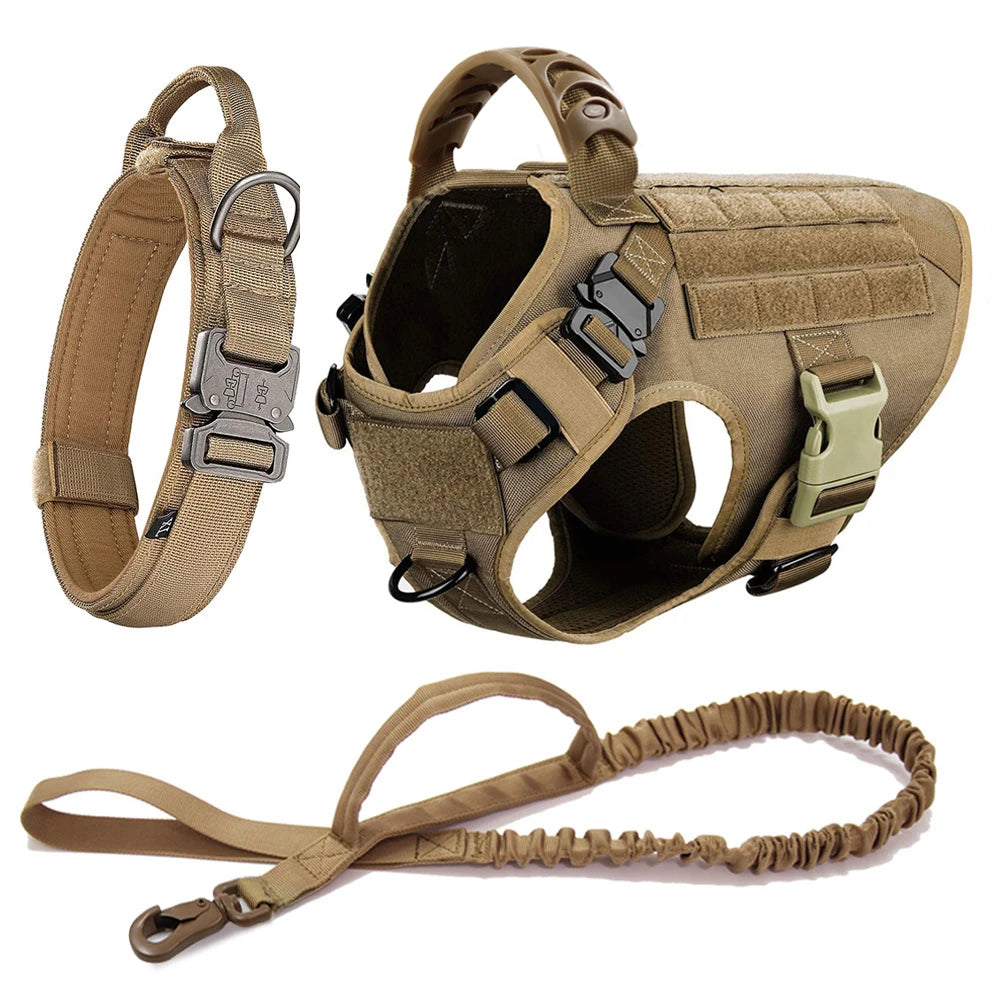 Premium Tactical No-Pull Dog Harness and Leash Set | Medium & Large Dogs
