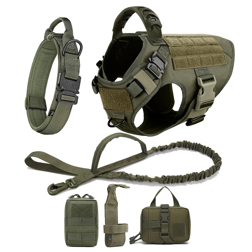 Premium Tactical No-Pull Dog Harness and Leash Set | Medium & Large Dogs