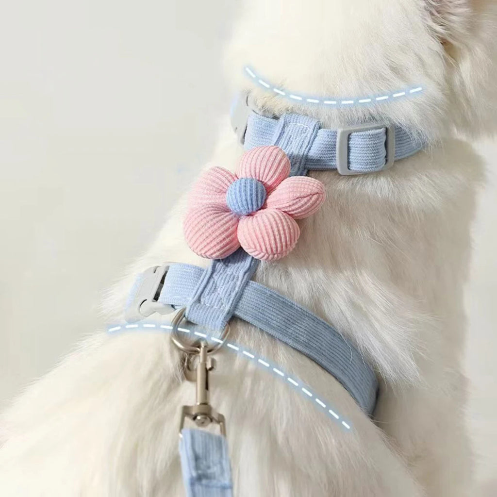 Adjustable Breathable Cat Harness & Leash Set | Escape-Resistant Walking Vest