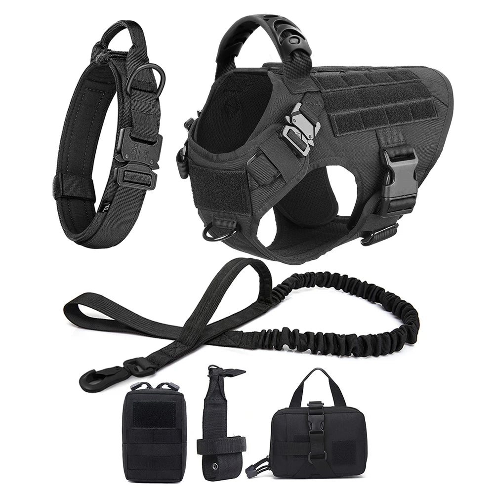 Premium Tactical No-Pull Dog Harness and Leash Set | Medium & Large Dogs
