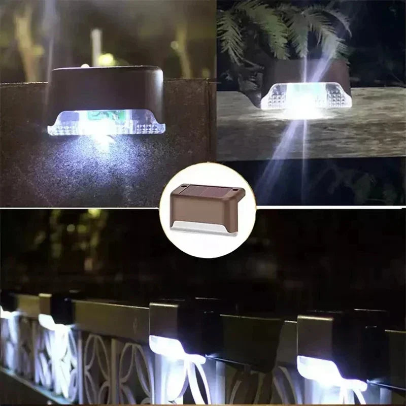 Solar LED Deck & Fence Lights – Waterproof Outdoor Step Lights