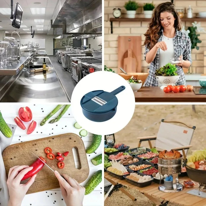 7-Piece Multifunction Vegetable Chopper & Slicer