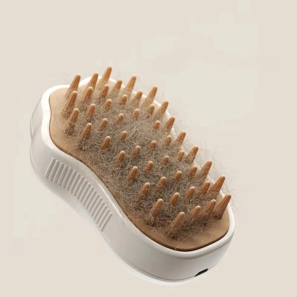 3-in-1 Steam Pet Grooming Brush for Dogs & Cats