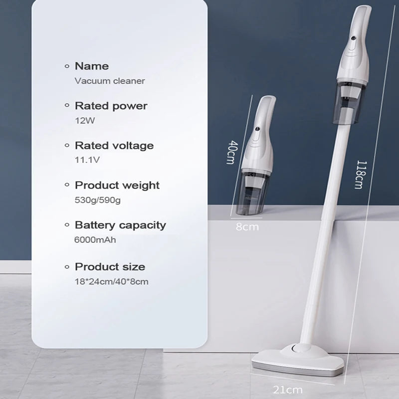 Cordless Stick Vacuum Cleaner for Home & Car