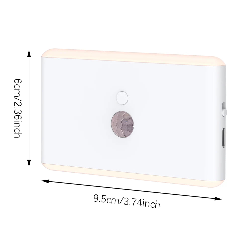USB Rechargeable Motion Sensor Night Light – Smart LED Cabinet & Hallway Light (1–2 Pack)