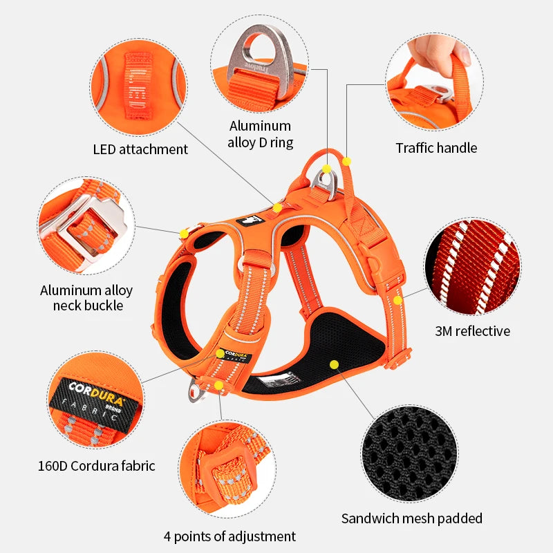Premium Reflective No-Pull Dog Harness | TRUE LOVE®