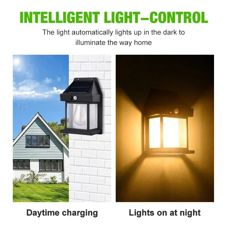 Solar Motion Sensor Outdoor Wall Light – Waterproof LED Security Light (1–4 Pack)