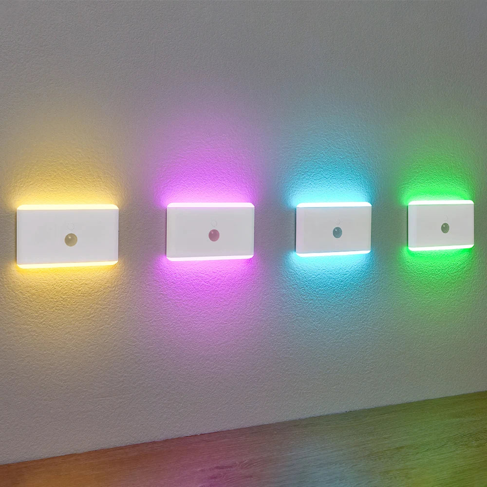 USB Rechargeable Motion Sensor Night Light – Smart LED Cabinet & Hallway Light (1–2 Pack)