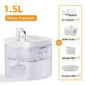 ROJECO Ultra-Quiet Automatic Pet Water Fountain (1.5L)