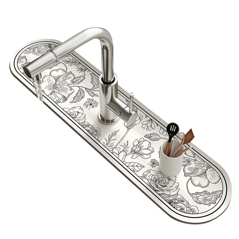 Super Absorbent Faucet Splash Guard & Drying Mat