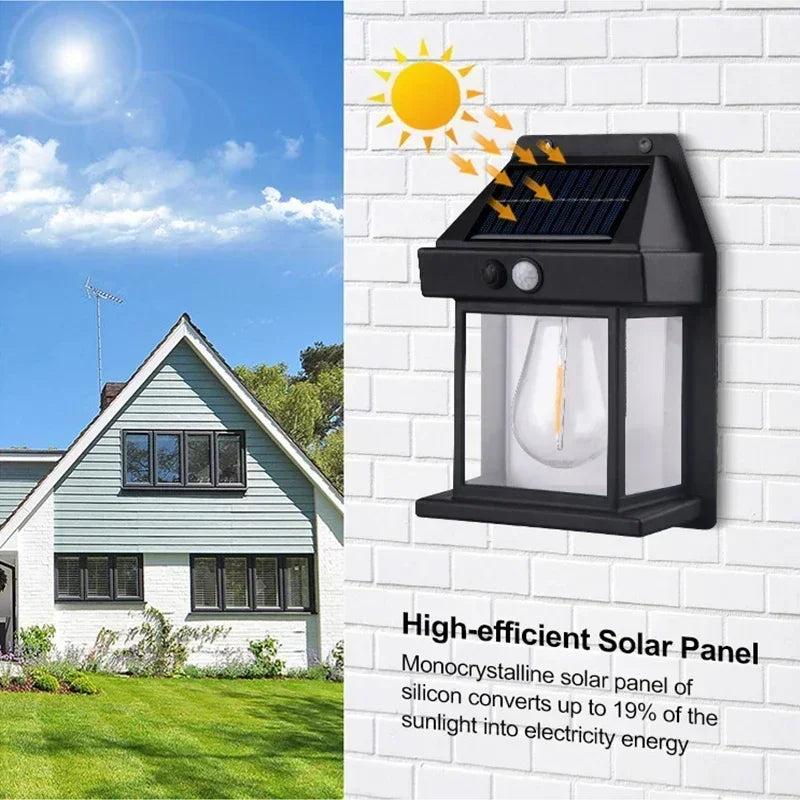Solar Motion Sensor Outdoor Wall Light – Waterproof LED Security Light (1–4 Pack)