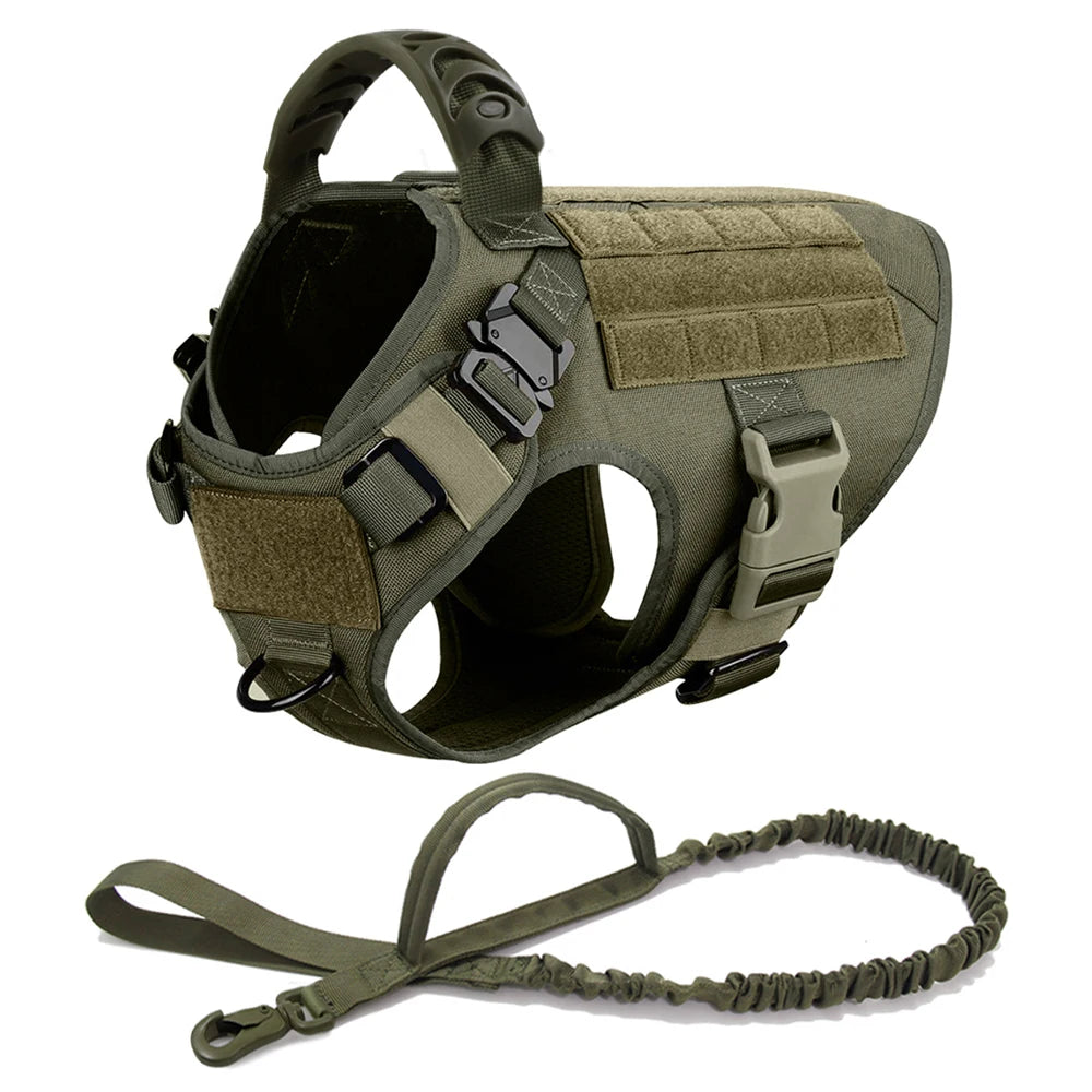 Premium Tactical No-Pull Dog Harness and Leash Set | Medium & Large Dogs