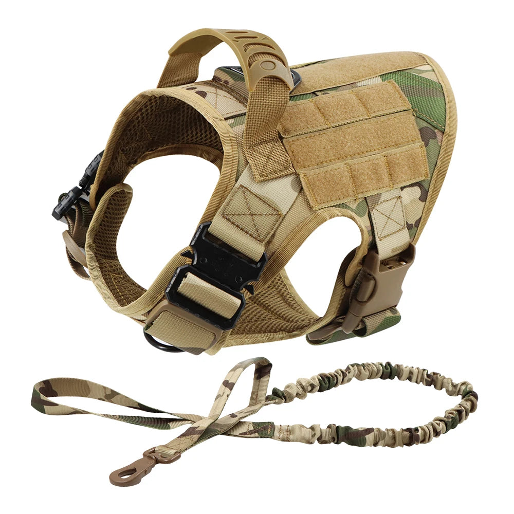 Premium Tactical No-Pull Dog Harness and Leash Set | Medium & Large Dogs