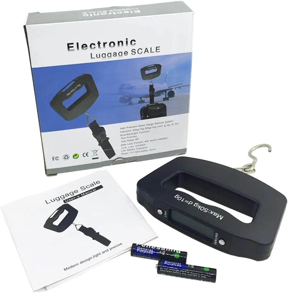 Portable Digital Luggage Scale with LCD Display – 50 kg