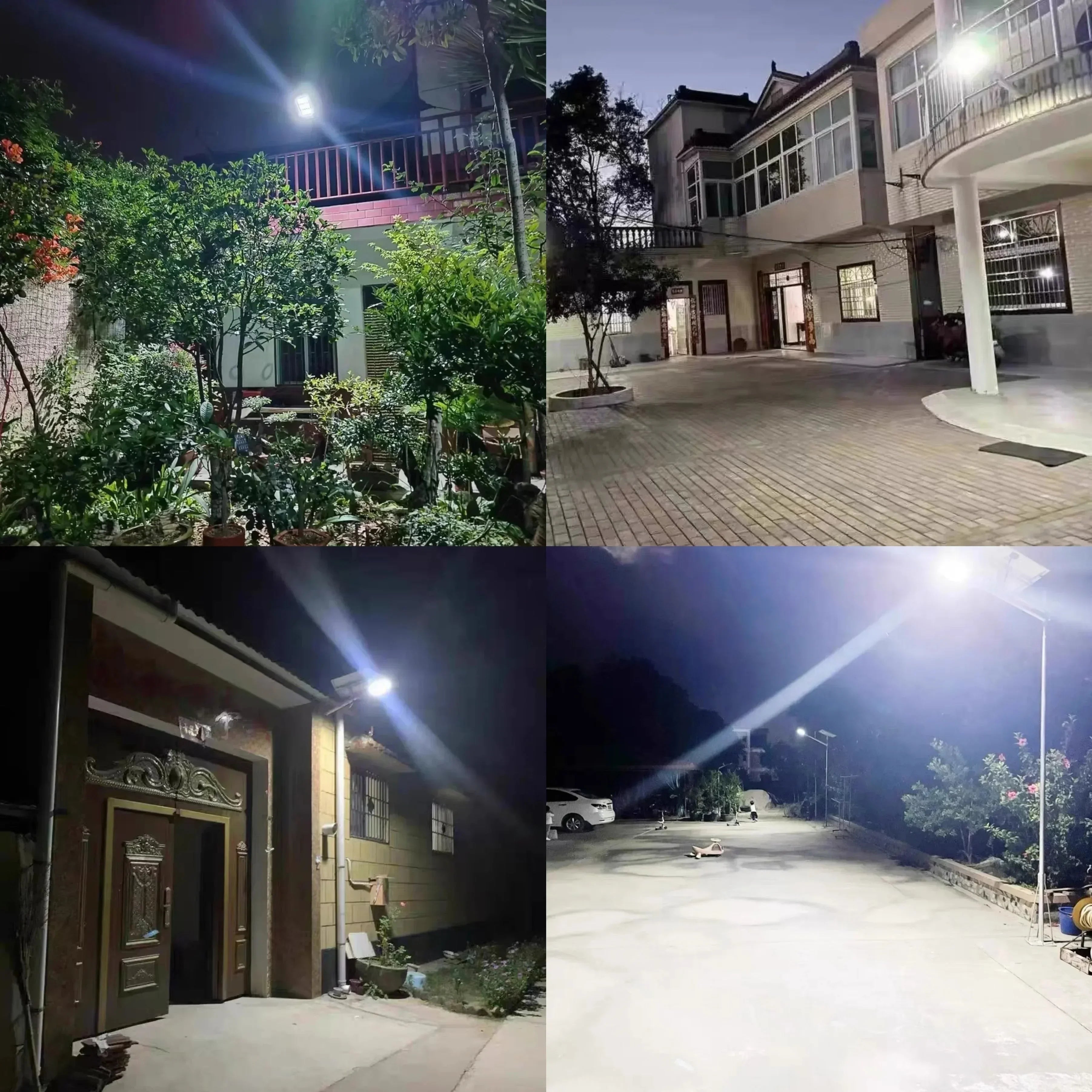 Solar Motion Sensor Outdoor Wall Light with Remote