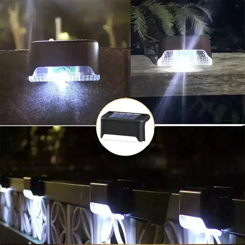 Solar LED Deck & Fence Lights – Waterproof Outdoor Step Lights