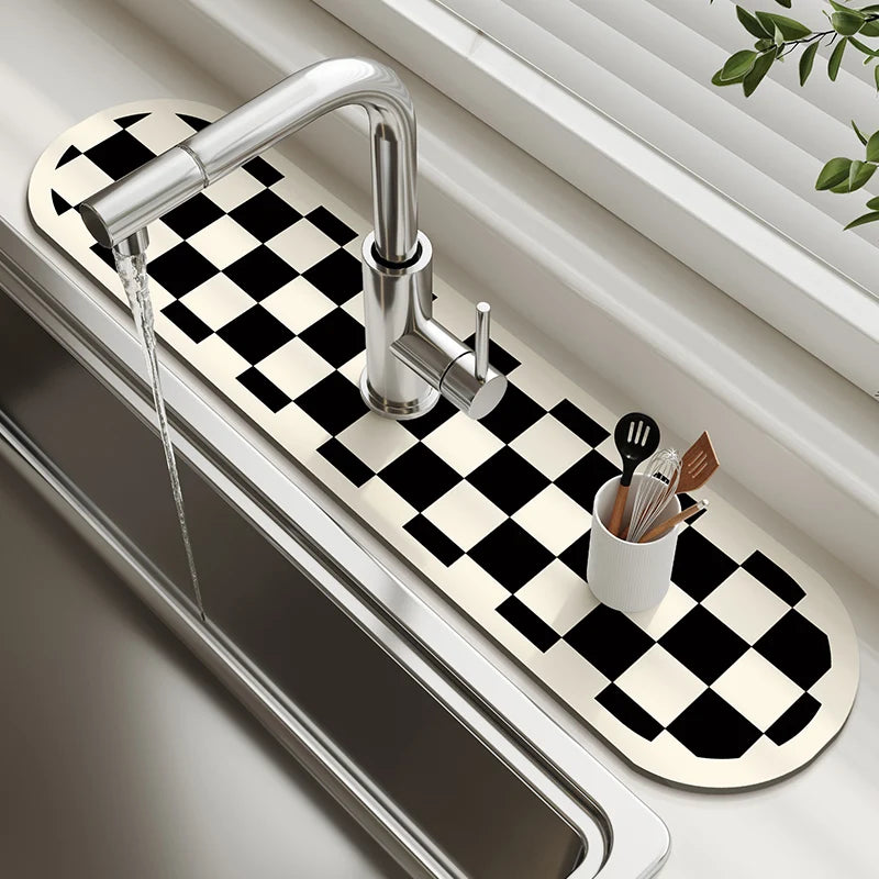 Super Absorbent Faucet Splash Guard & Drying Mat