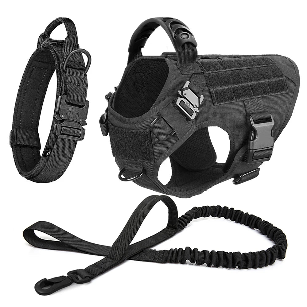 Premium Tactical No-Pull Dog Harness and Leash Set | Medium & Large Dogs
