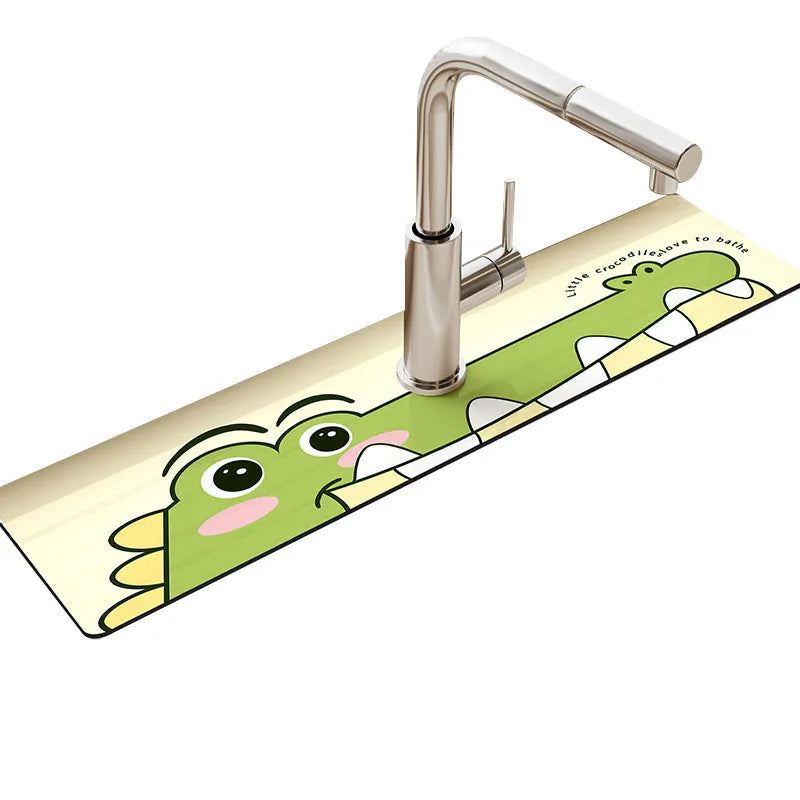 Super Absorbent Faucet Splash Guard & Drying Mat