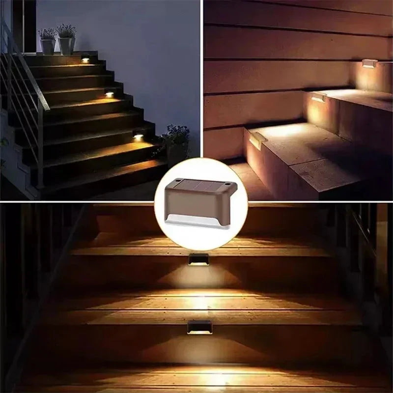 Solar LED Deck & Fence Lights – Waterproof Outdoor Step Lights