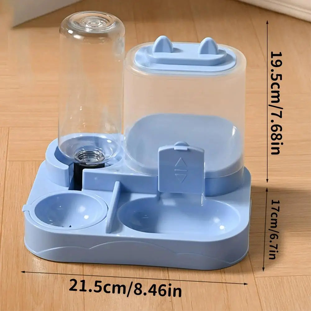 2-in-1 Automatic Pet Food & Water Dispenser | Large Capacity