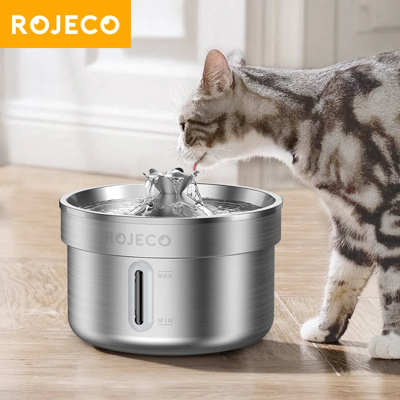 2L Smart Pet Water Fountain with Triple Filtration