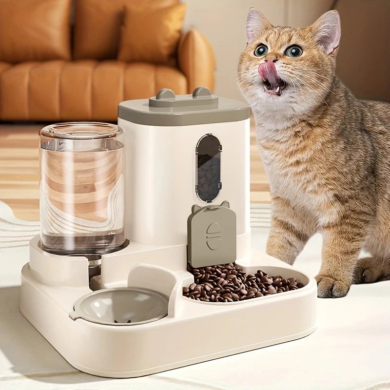 Automatic Pet Feeding Station | Large Food Storage & Water Dispenser