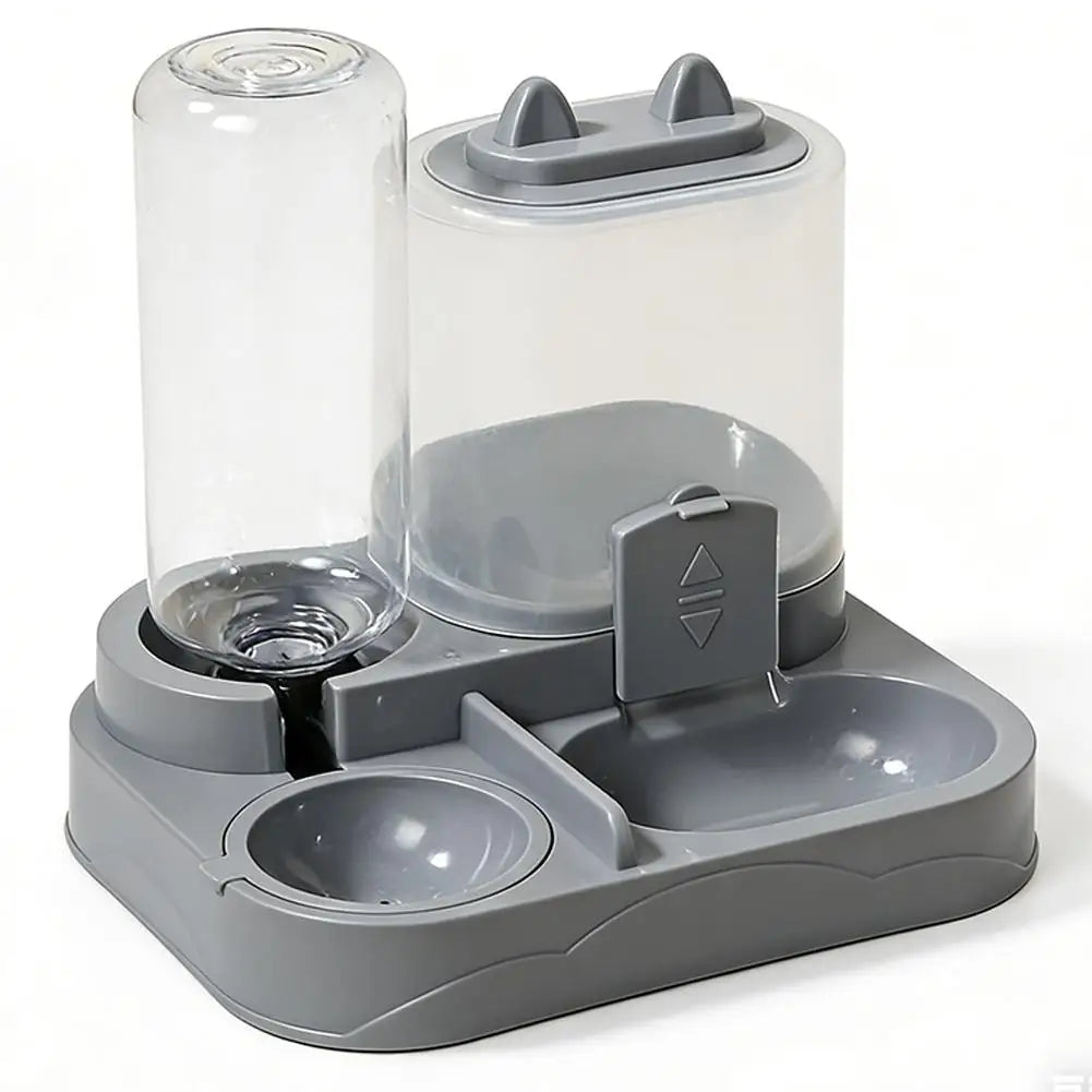 2-in-1 Automatic Pet Food & Water Dispenser | Large Capacity