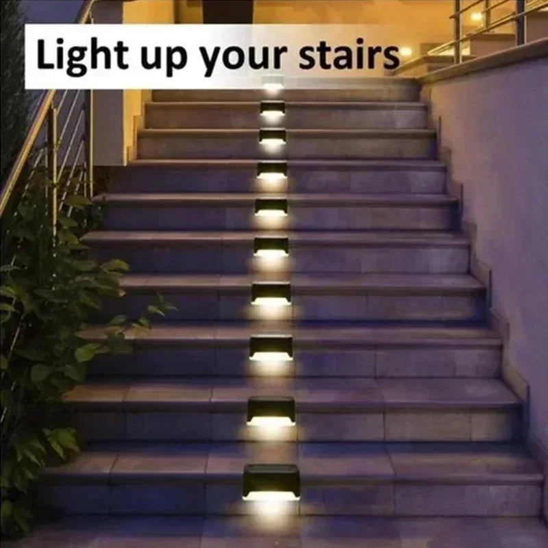 Solar LED Deck & Fence Lights – Waterproof Outdoor Step Lights
