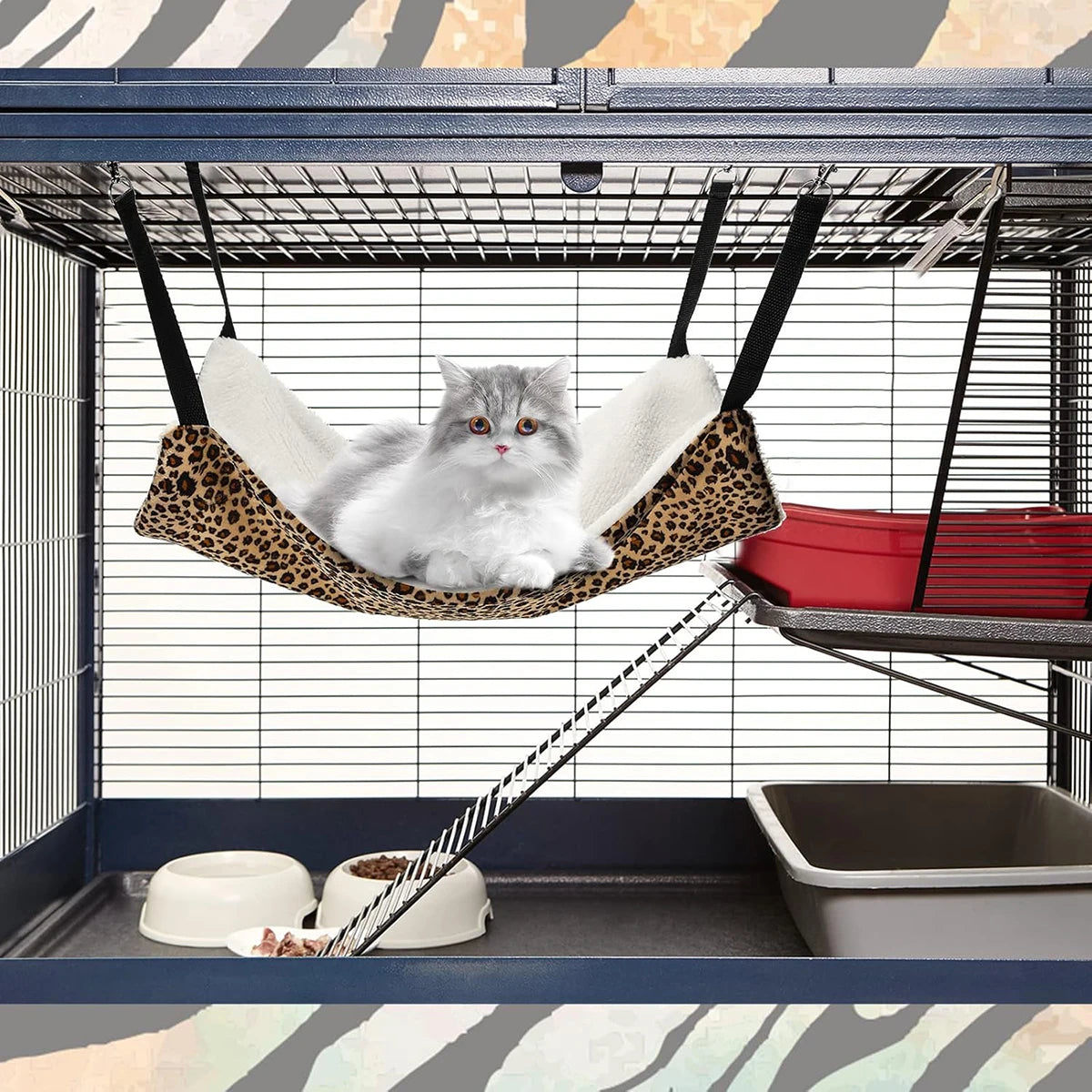 Nexcart Cozy Flannel Plush Cat Hammock