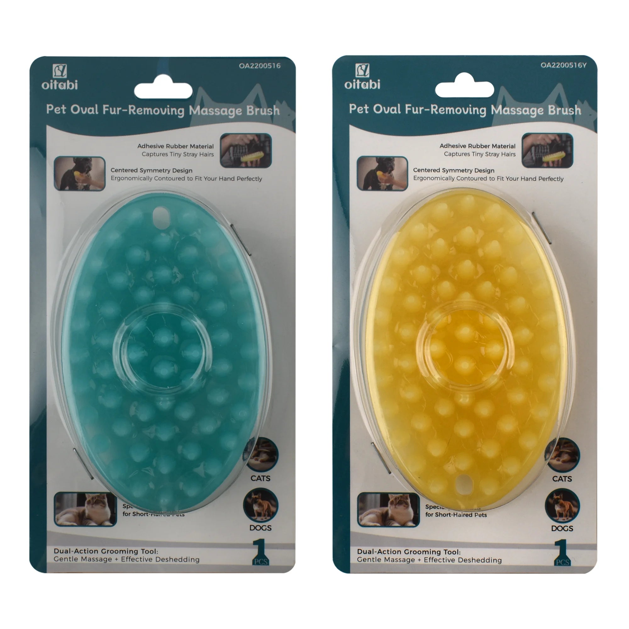 Premium Silicone Pet Grooming Brush | Dog & Cat Bath Massage Comb