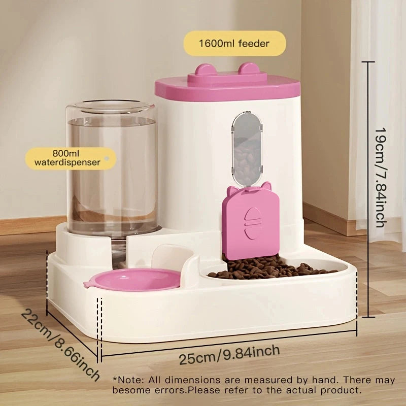 Automatic Pet Feeding Station | Large Food Storage & Water Dispenser
