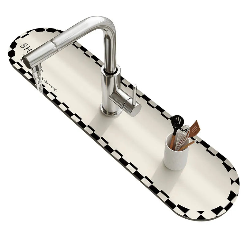 Super Absorbent Faucet Splash Guard & Drying Mat