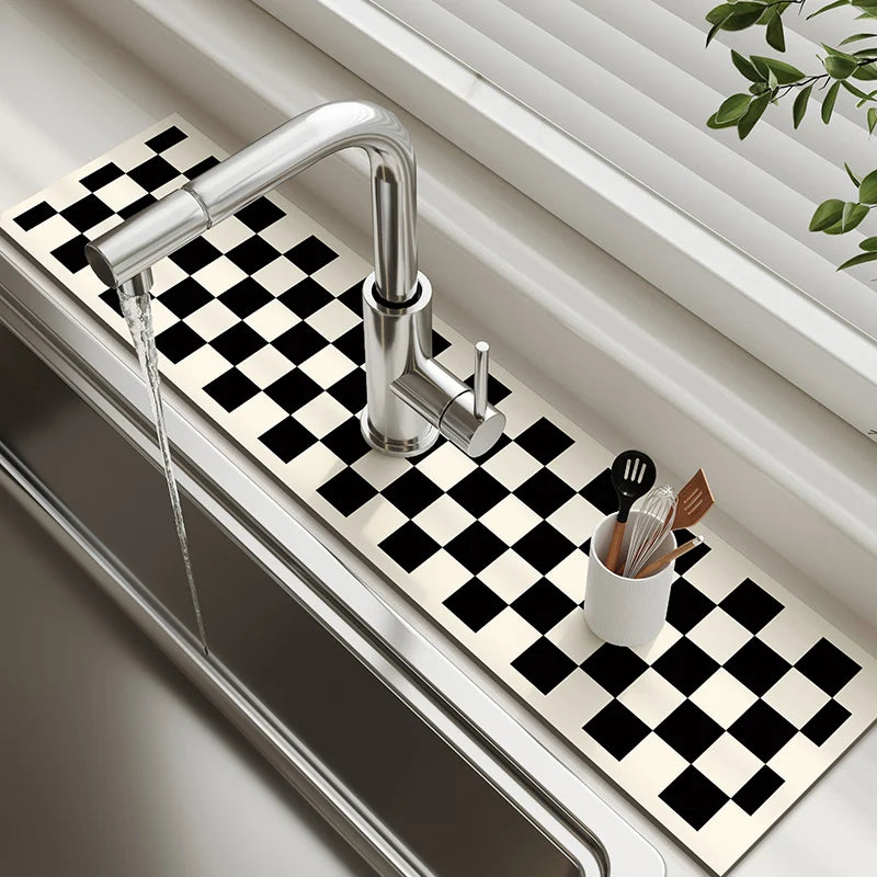 Super Absorbent Faucet Splash Guard & Drying Mat