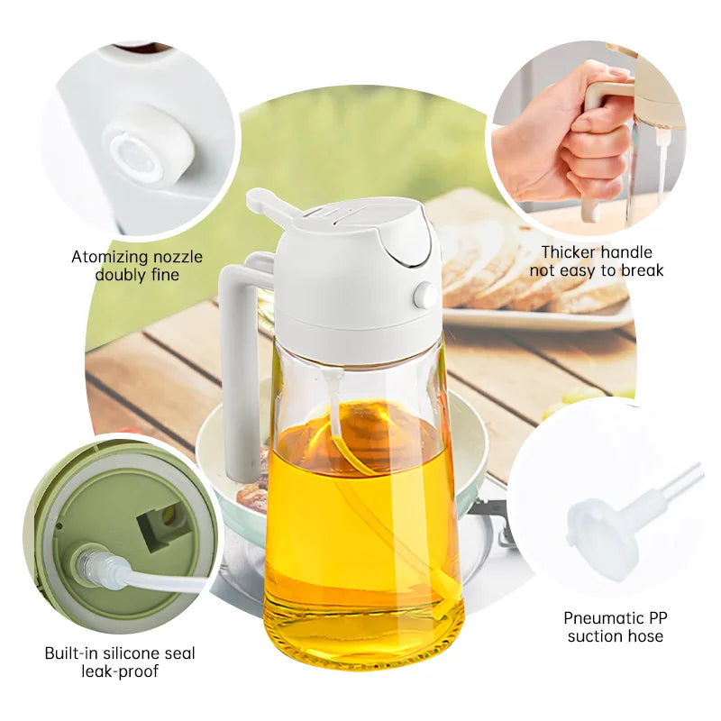 500ml 2-in-1 Oil Sprayer & Dispenser
