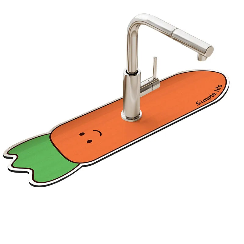 Super Absorbent Faucet Splash Guard & Drying Mat