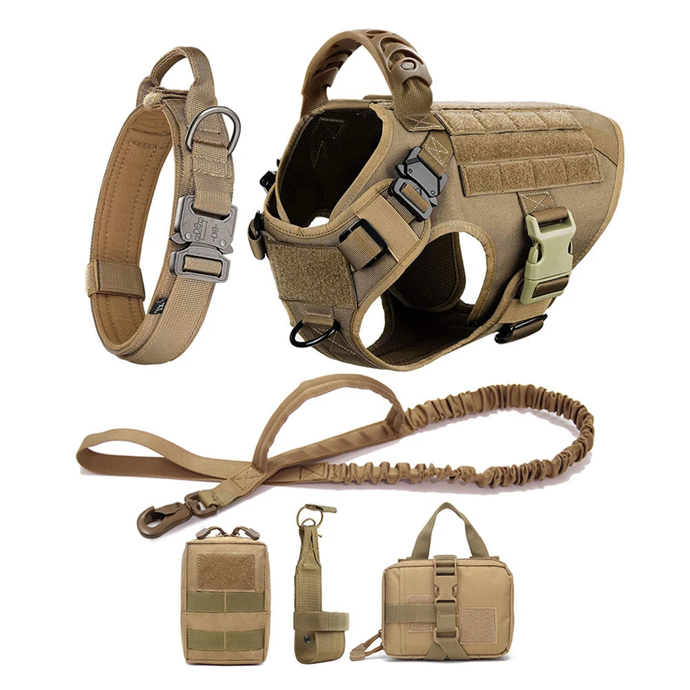 Premium Tactical No-Pull Dog Harness and Leash Set | Medium & Large Dogs