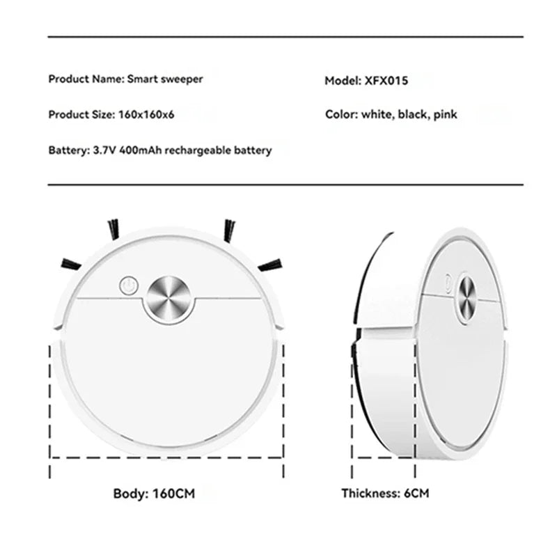Ultra-Slim 5-in-1 Smart Robotic Vacuum & Mop