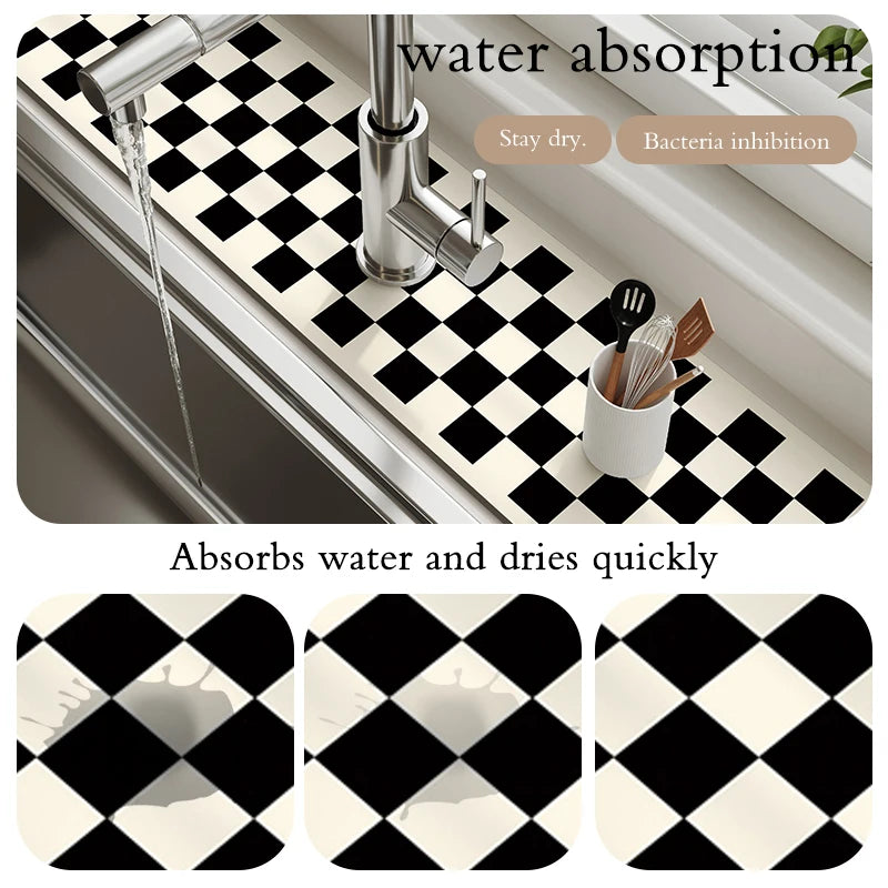 Super Absorbent Faucet Splash Guard & Drying Mat