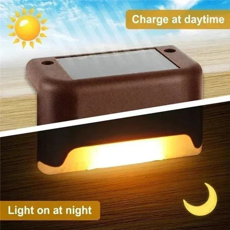 Solar LED Deck & Fence Lights – Waterproof Outdoor Step Lights